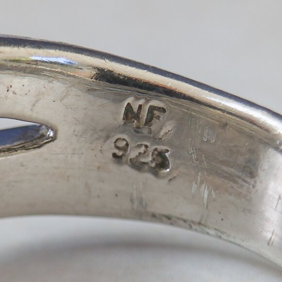 Sterling Quadruple-Wrap Modernist Band — Size 7.25 (NF 925) - Picture 3 of 14